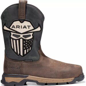 NIB Ariat Rebar Flex Western VentTEK Incognito Composite Toe Work Boots Brown